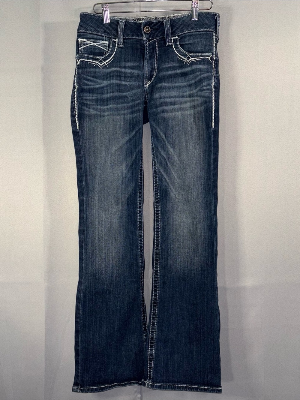 Ariat REAL Mid Rise Entwined Bootcut Jeans 28S